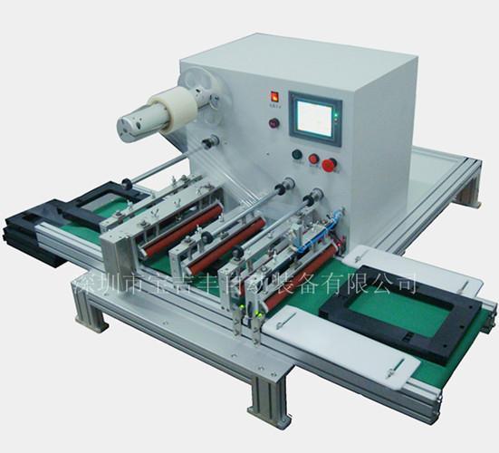 注塑门面自动贴膜机 平面产品自动贴保护膜切断